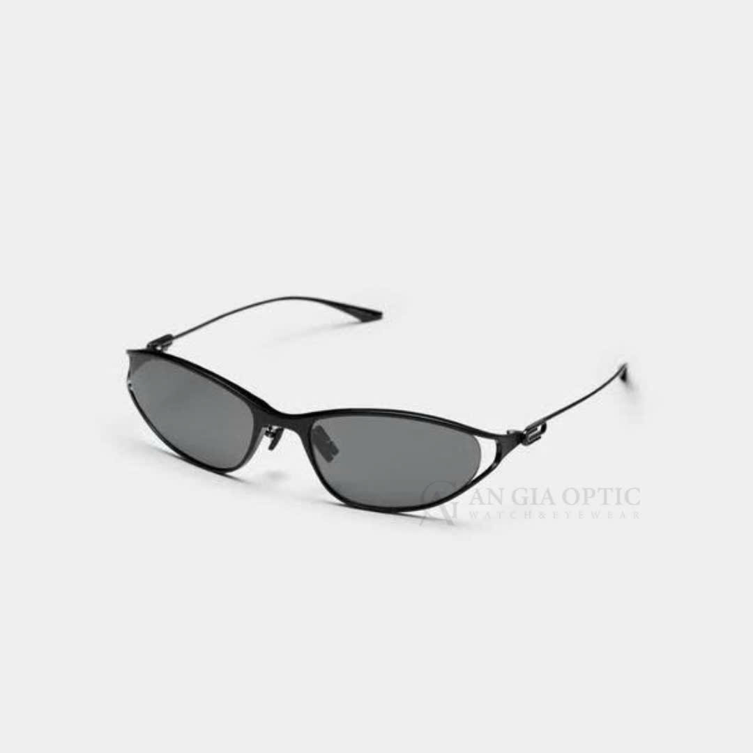 THE PAPER CLIP 01 SUNGLASSES - Black - Black